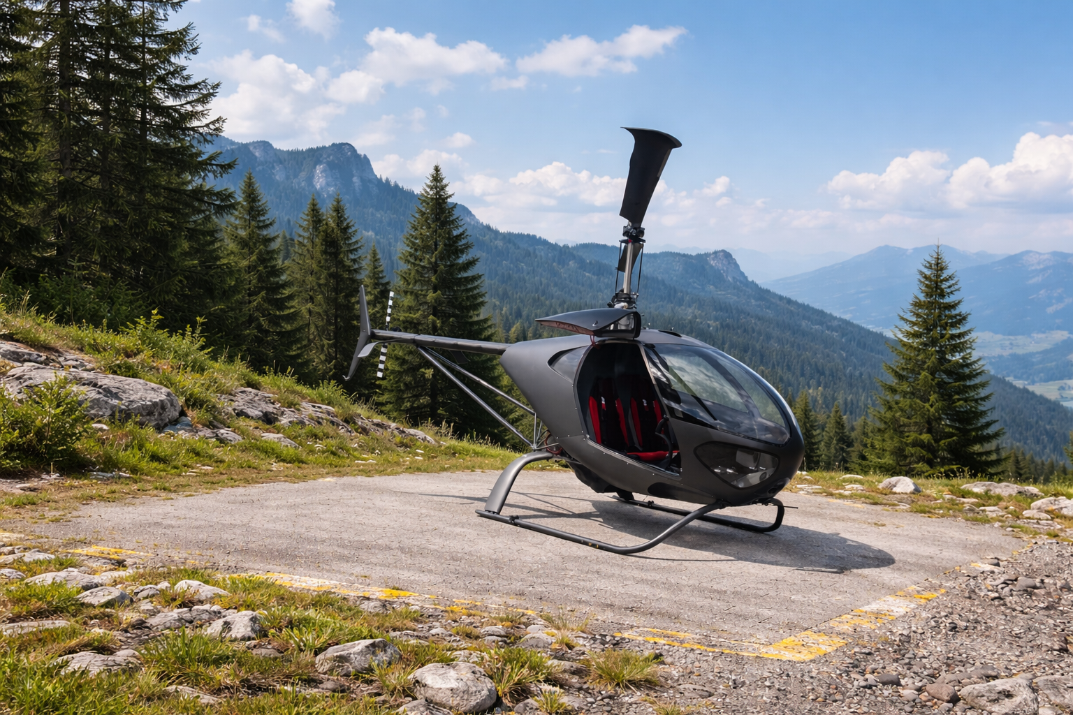 Hungarocopter HC-02 auf einem alpinen Landeplatz