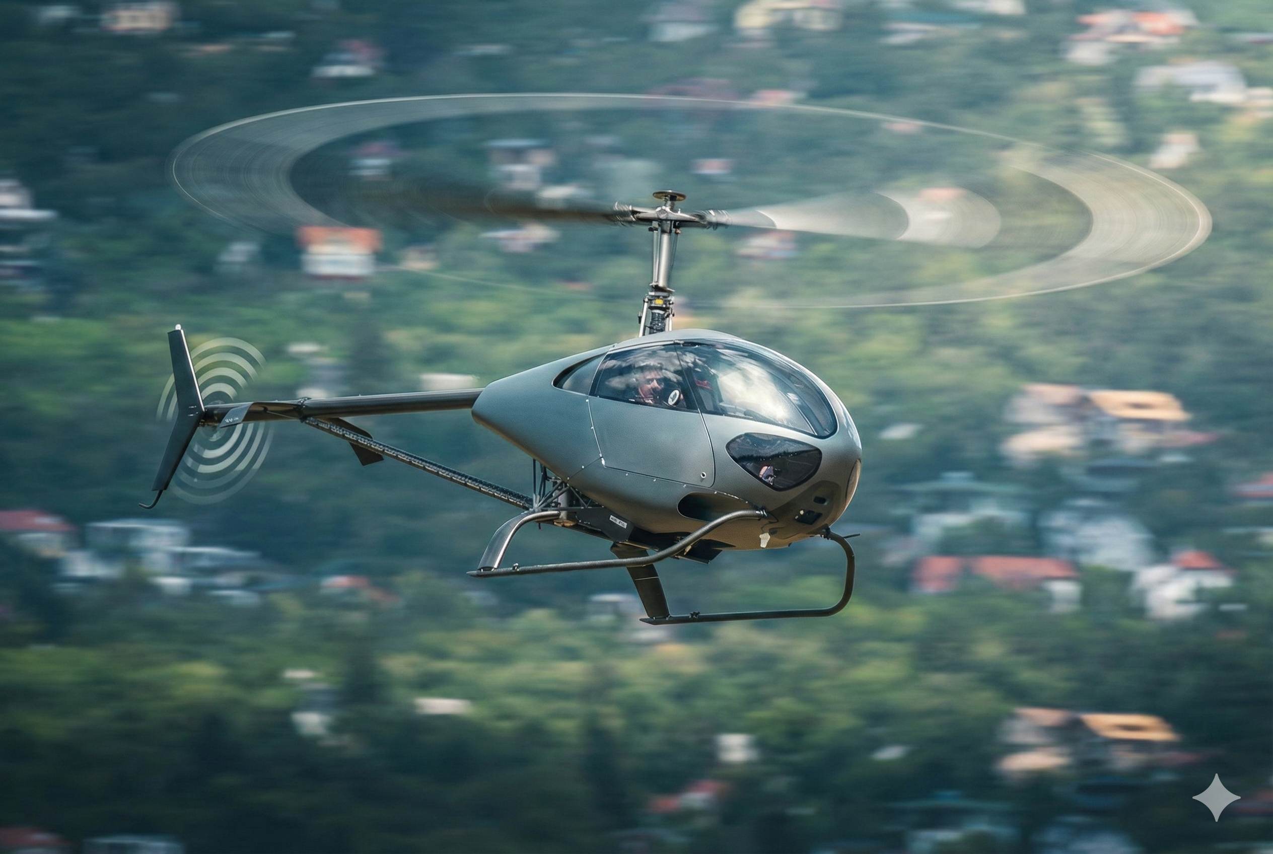 Hungarocopter HC-02 dynamisch im Flug