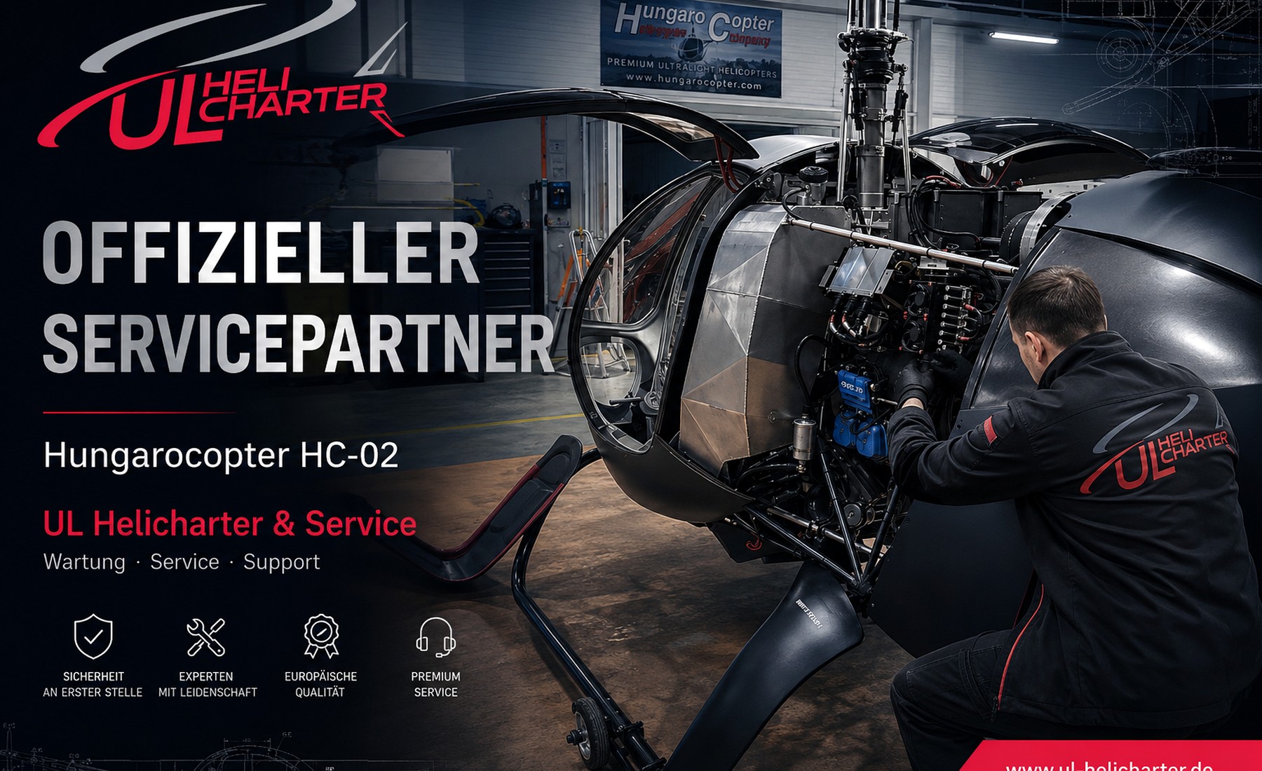 UL Heli Charter Servicepartner fuer Hungarocopter HC-02